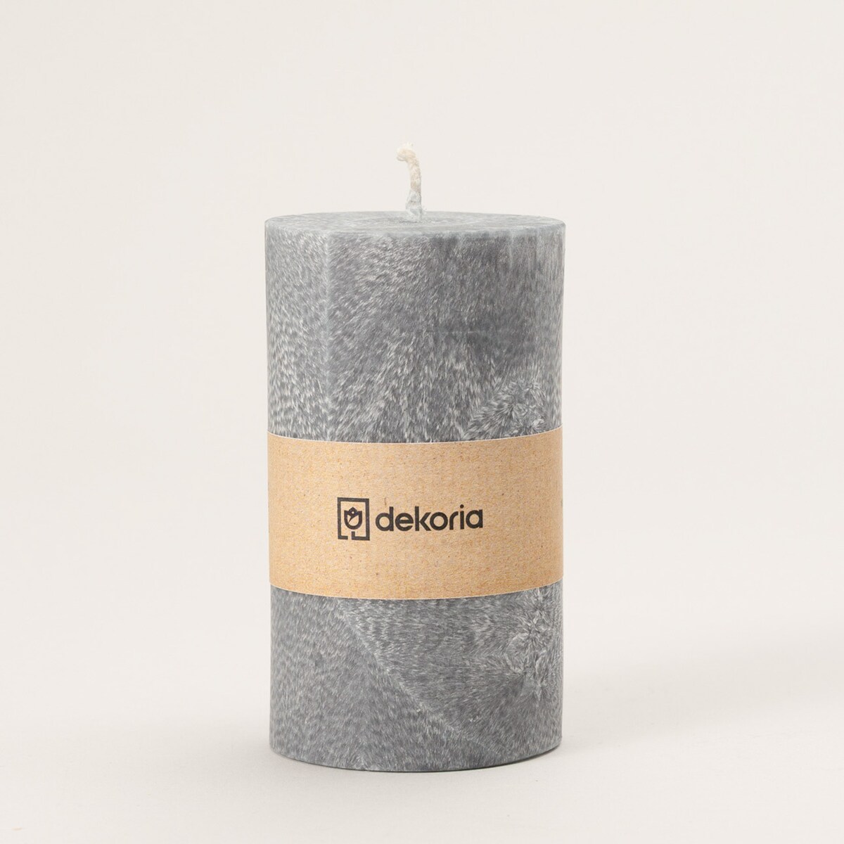 Świeca zapachowa palmowa walec Grey, 6,5x6,5x12 cm