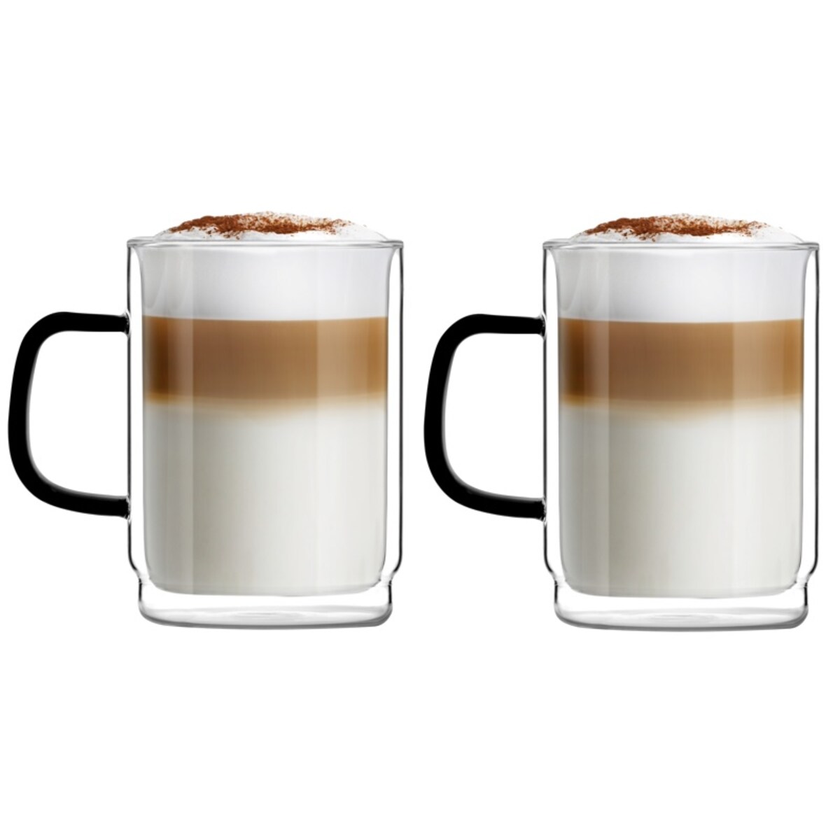 Komplet 2 szklank z podwójną ścianką Carbon 350 ml 8562