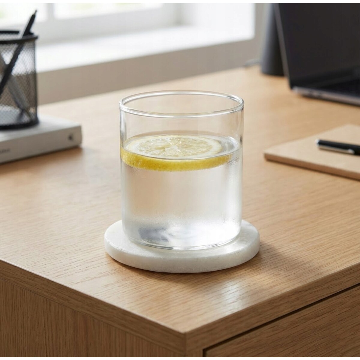 PODSTAWKI POD KUBEK KUBKI MARMUROWA BIAŁA DEKORACYJNA ZESTAW PODSTAWKA 4SZT