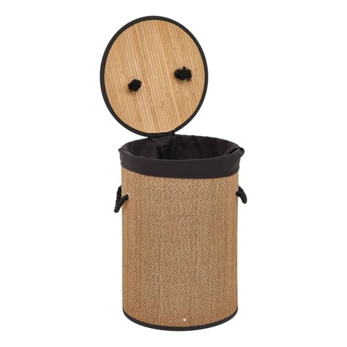 Kosz na pranie bambusowy 51x37 cm Stemy 48 L