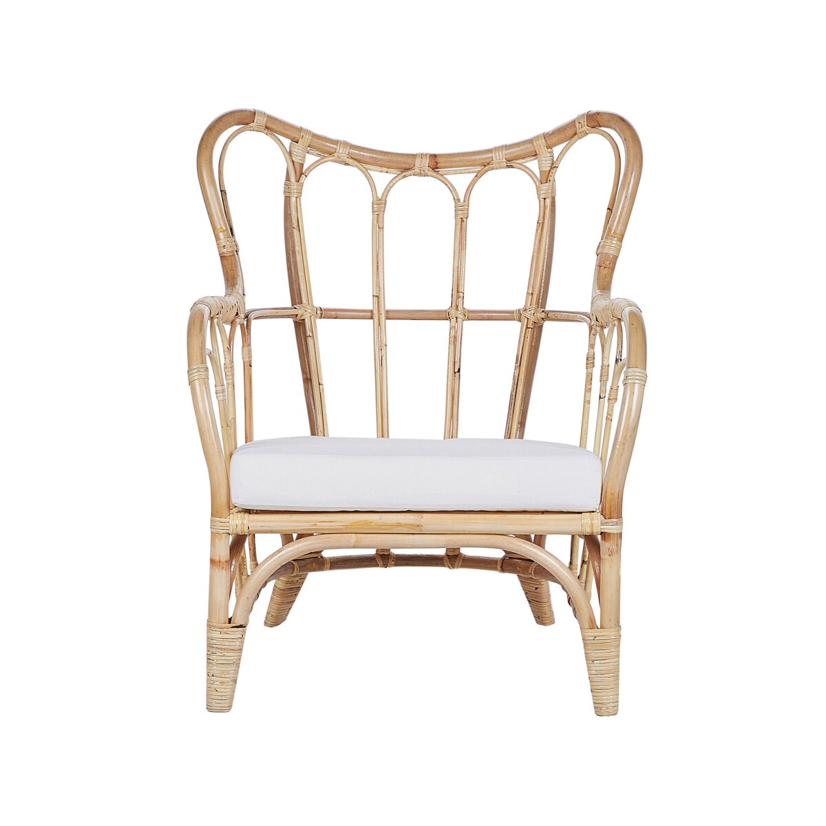 Zestaw ogrodowy rattanowy 4-osobowy naturalny BRINDISI