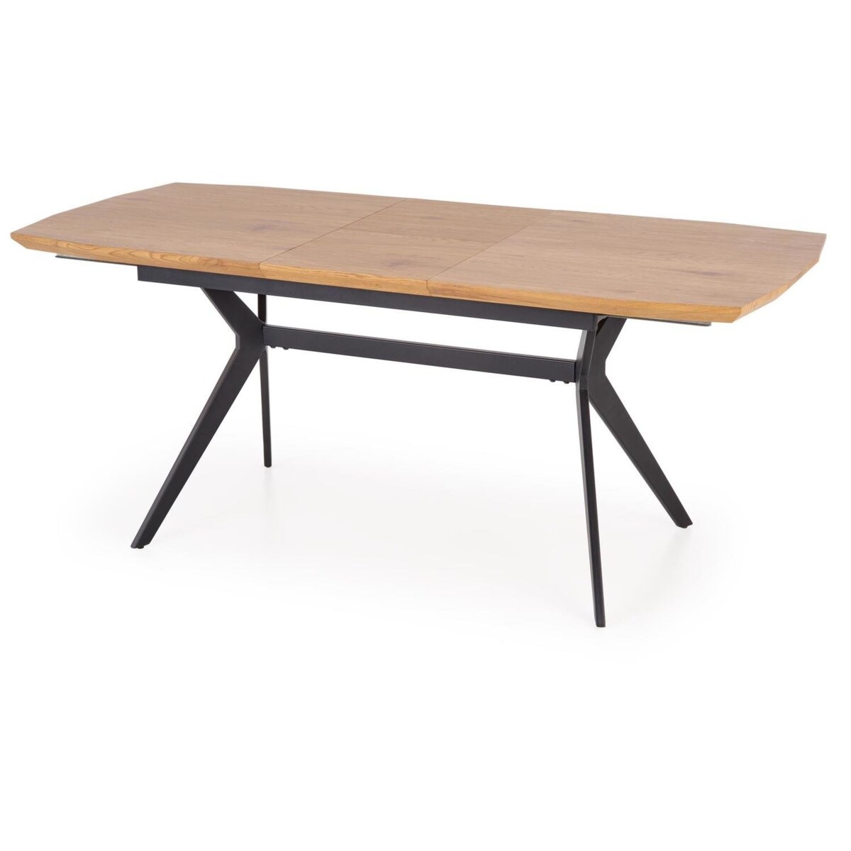 STÓŁ ROZKŁADANY Stavio dąb złoty/czarny w stylu loft