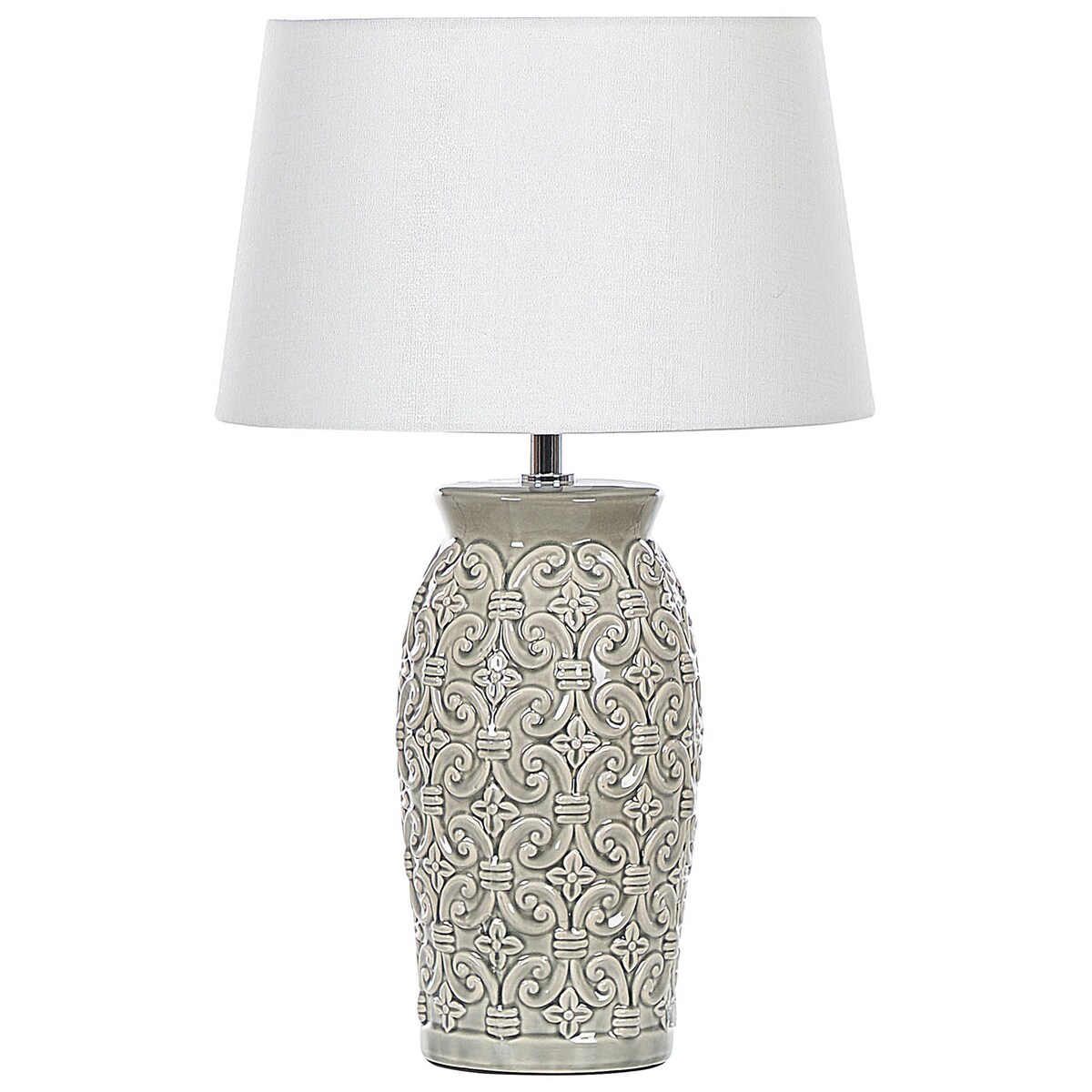 Lampa stołowa KHOPER Ceramika Szary