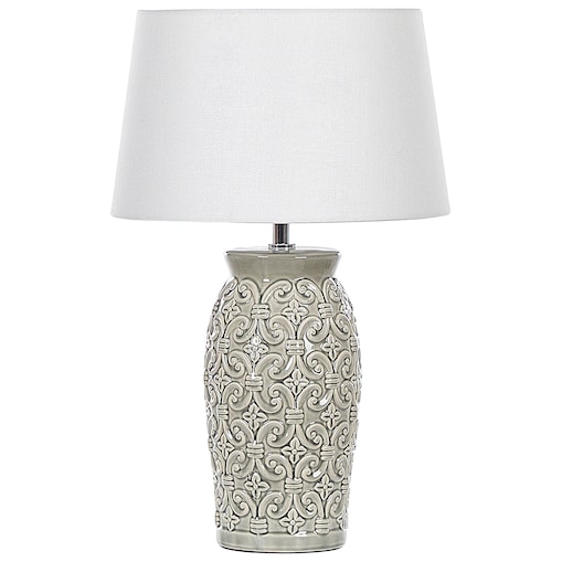 Lampa stołowa KHOPER Ceramika Szary