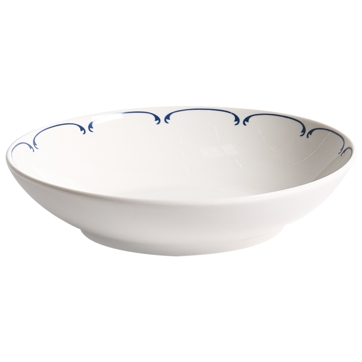 Zastawa stołowa 24-częściowa CHAROLI Porcelana Biały/ niebieski