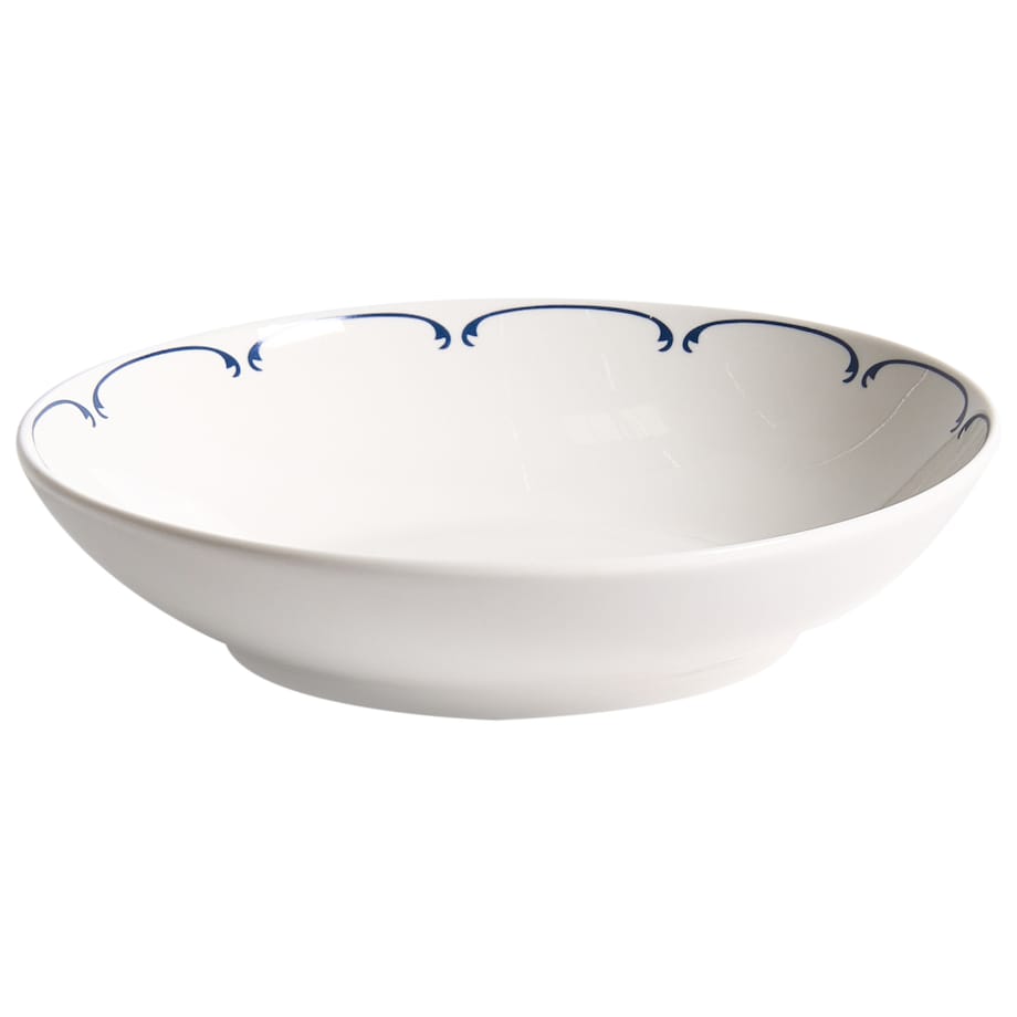 Zastawa stołowa 24-częściowa CHAROLI Porcelana Biały/ niebieski