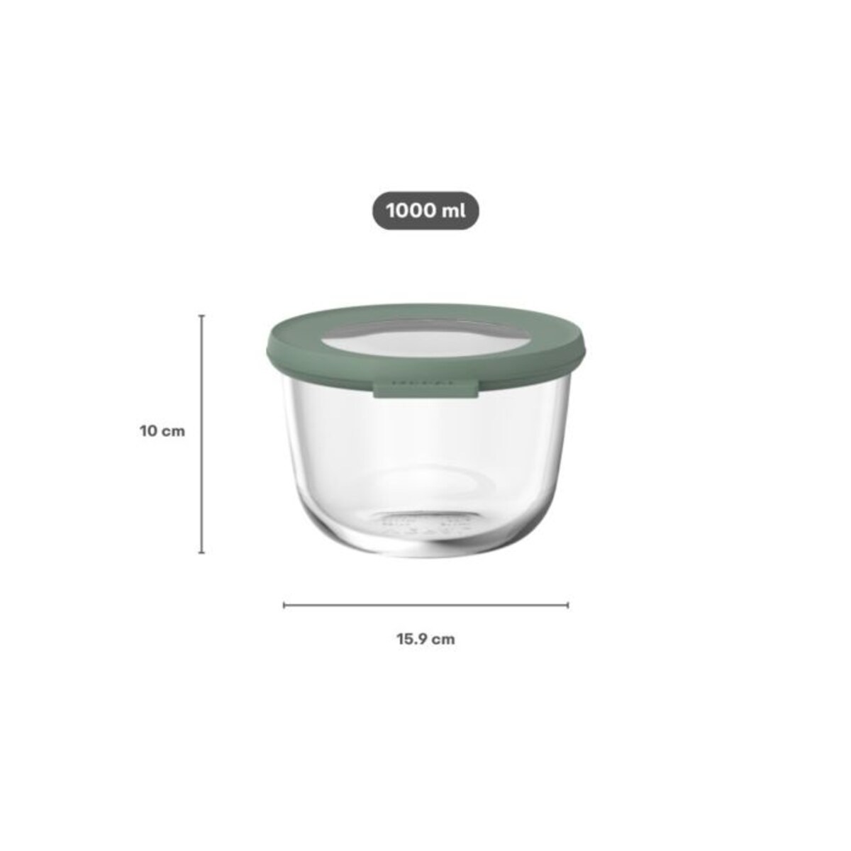 Miska Cirqula szklana 1000 ml Nordic Sage 106241594700