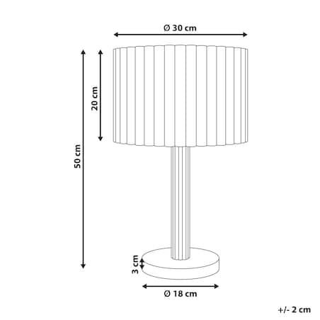 Lampa stołowa BELESSA Len Jasnobeżowy