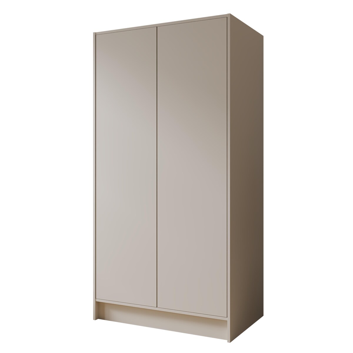 Szafa gładka 100 ALA bez lustra i bez uchwytów, kaszmirowa