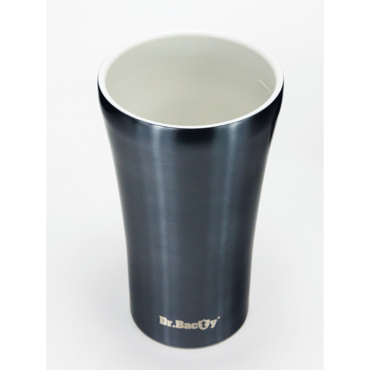 Kubek termiczny na kawę Dr.Bacty Apollo 2.0 - Smacznej kawusi - 360 ml - Gunmetal