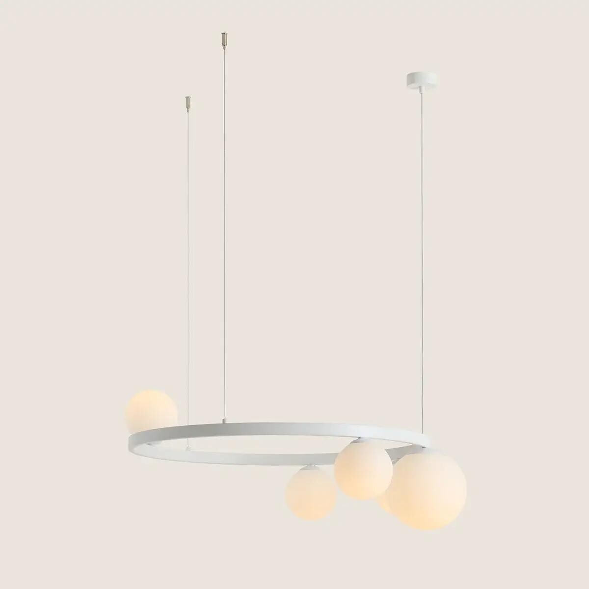 Okrągła lampa zwieszana Garda 1099F_R Aldex molekuły biały