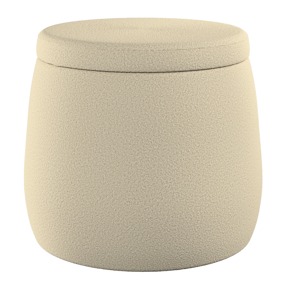 Puf Candy Jar, jasny beż, ø40, wys. 40 cm, Boucle