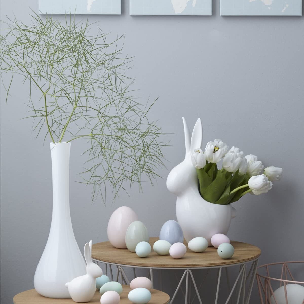 Wazon szklany h 60cm biały SACCHETTA - Leonardo