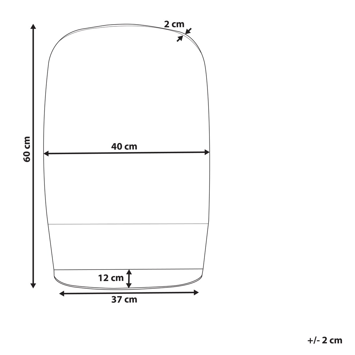 Lustro ścienne z półką BRANNAY 40 cm 60 cm Srebrny