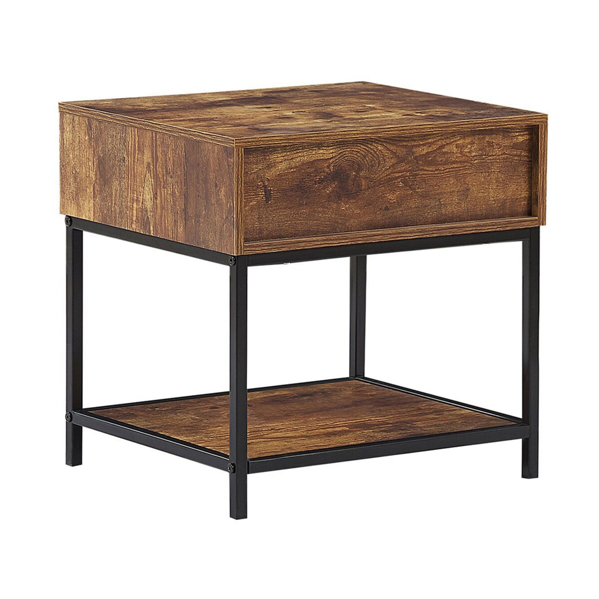 Stolik pomocniczy ciemne drewno BERKLEY