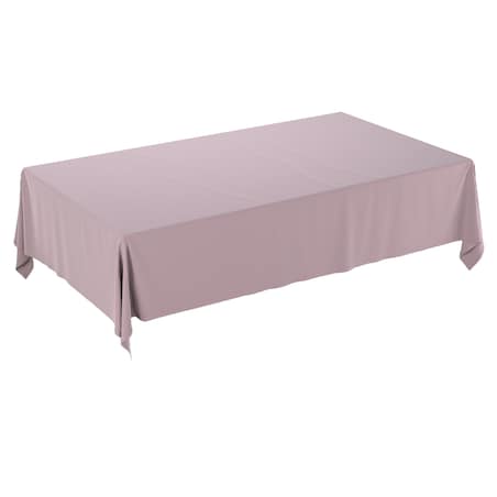 Obrus prostokątny 130 x 160 cm zgaszony róż