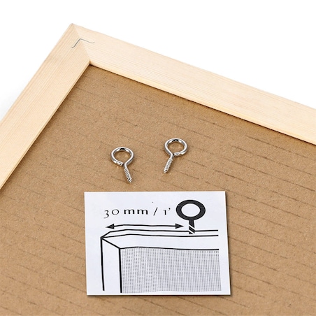 Tablica Kredowa magnetyczna Czarna z Ramką 60 x 40 na Ścianę do Zawieszenia