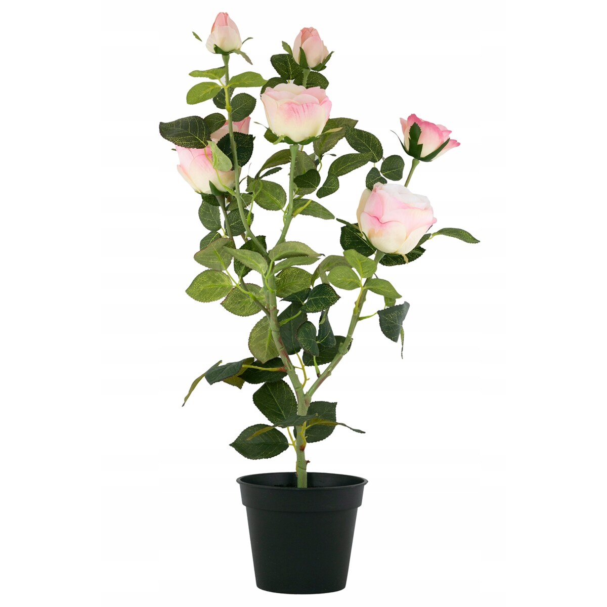 SZTUCZNE DZIKIE RÓŻE w doniczce różowe