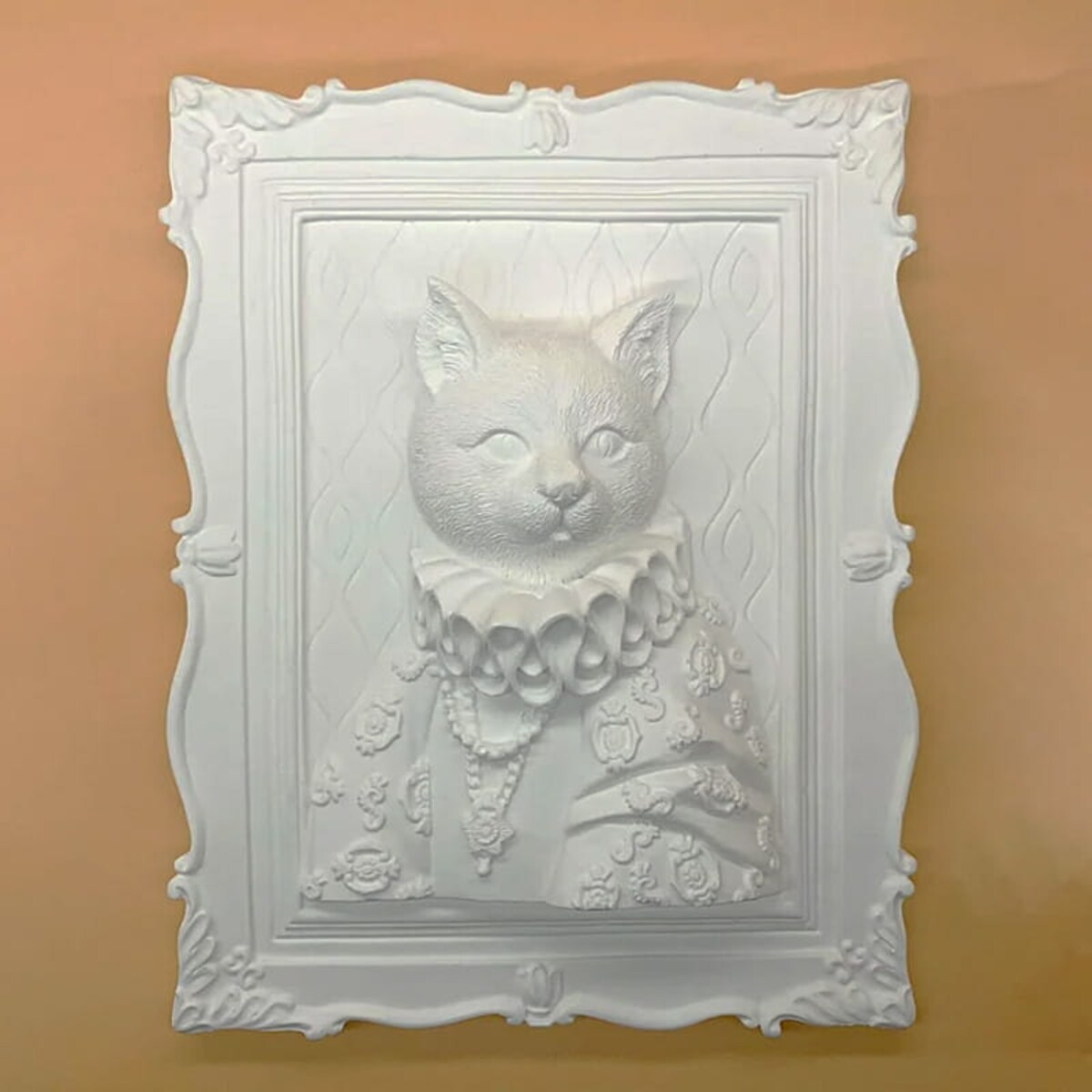 Malowanie 3D - Płaskorzeźba Królewski kot