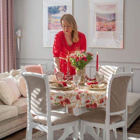 Obrus Poppy okrągły - Średnica ok. ⌀ 210 cm