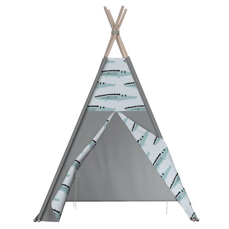 Tipi, ecru-zielony, 110 x 110 x 155 cm, Magic Collection