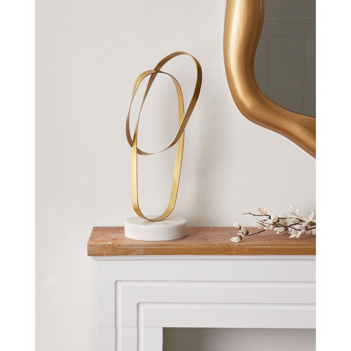 Figurka dekoracyjna MILTON Metal Złoty