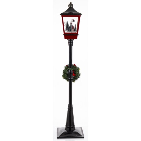 Latarnia świąteczna LED 186x38x38 cm MAYAK-2 czarna z pozytywką