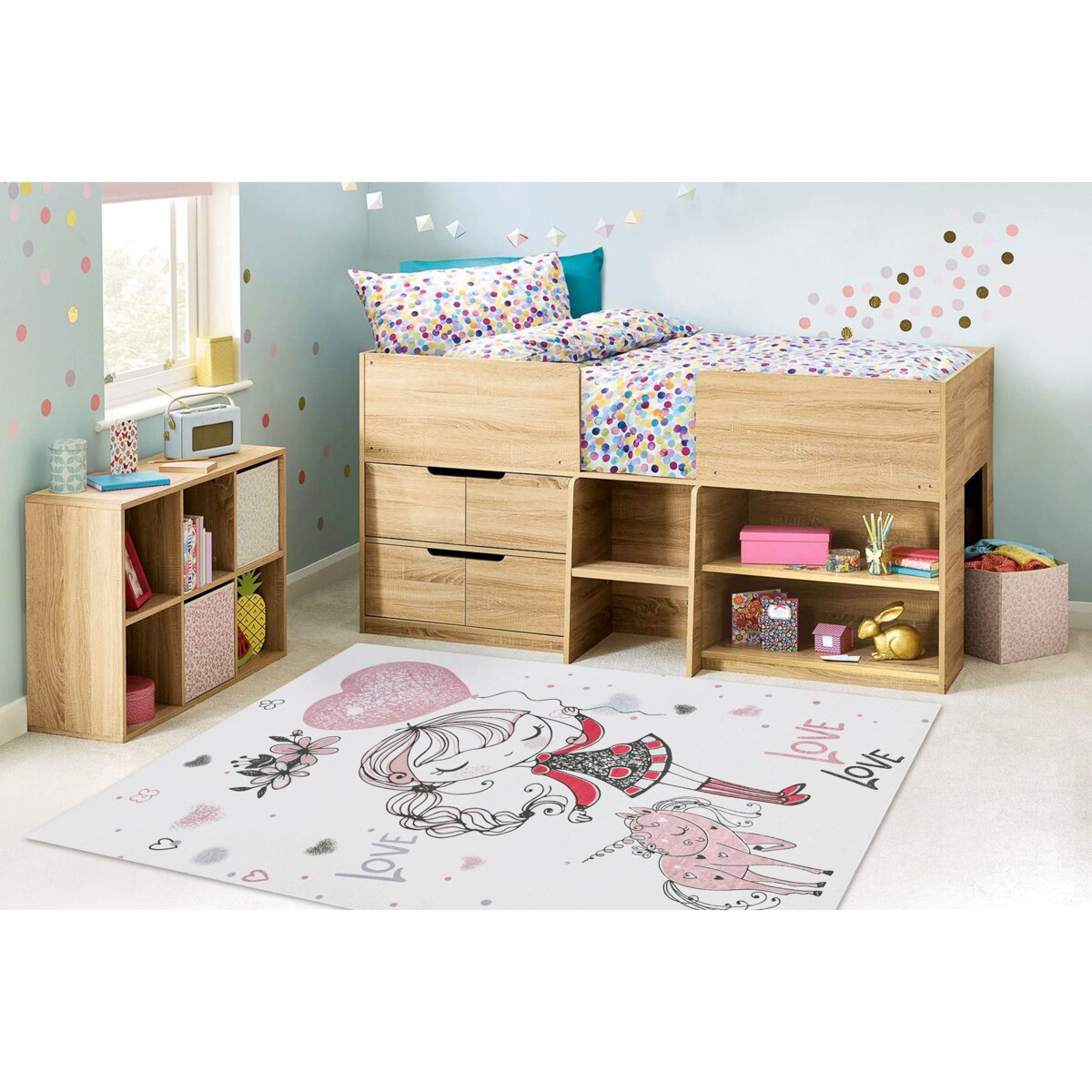 Dywan do prania BAMBINO 2644 Dziewczynka, 200x290 cm