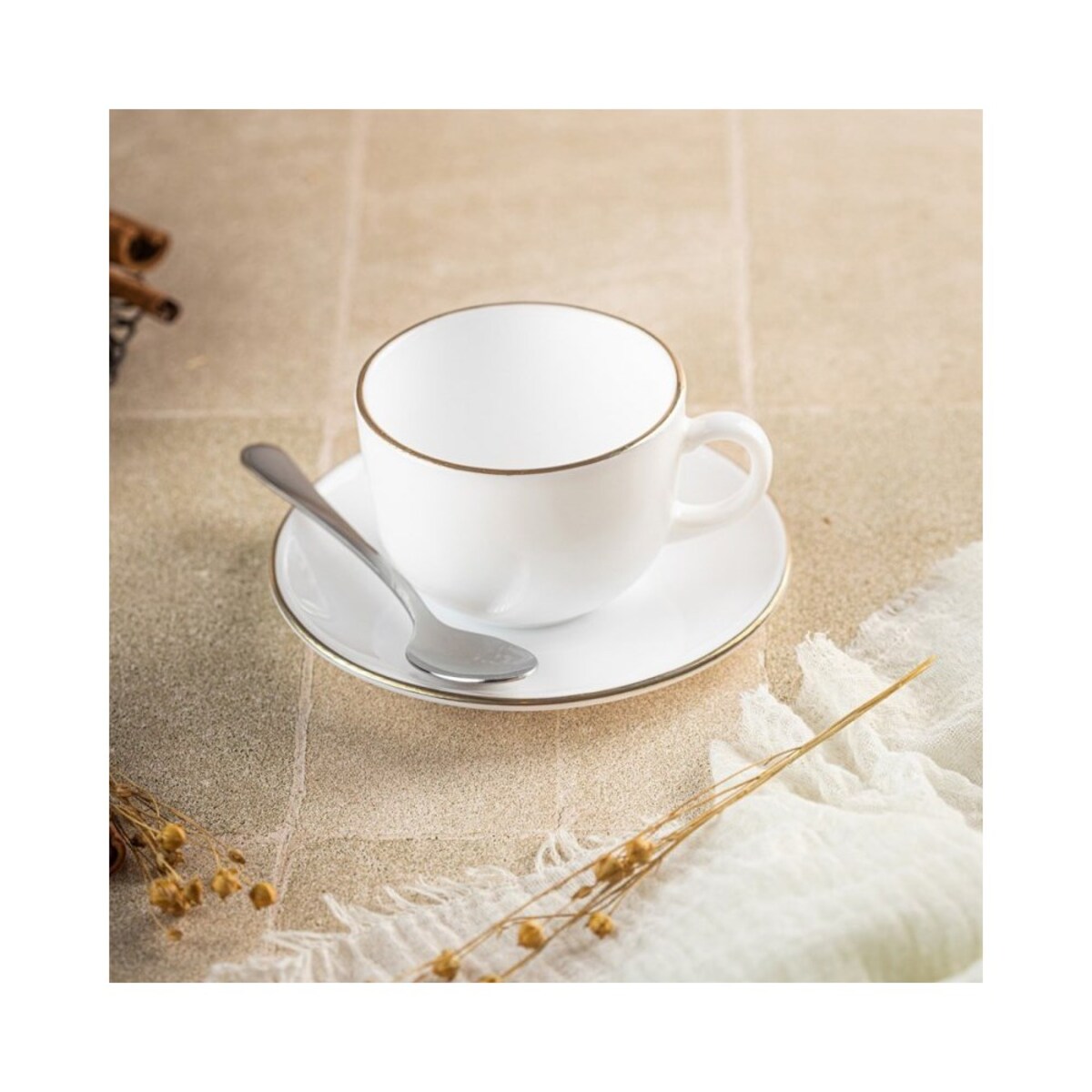 Kinghoff zestaw kawowy 6 filiżanek ze spodeczkami Opal 62395