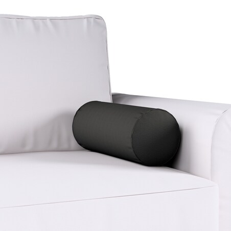 Poduszka wałek prosty, shadow grey (grafitowy), Ø16 x 40 cm, Cotton Panama