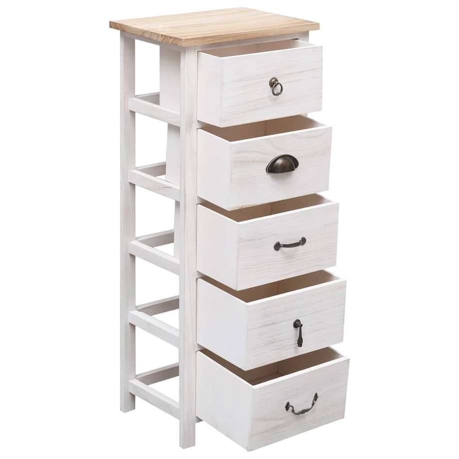 vidaXL Komoda, 35 x 25 x 87 cm, drewno paulownia