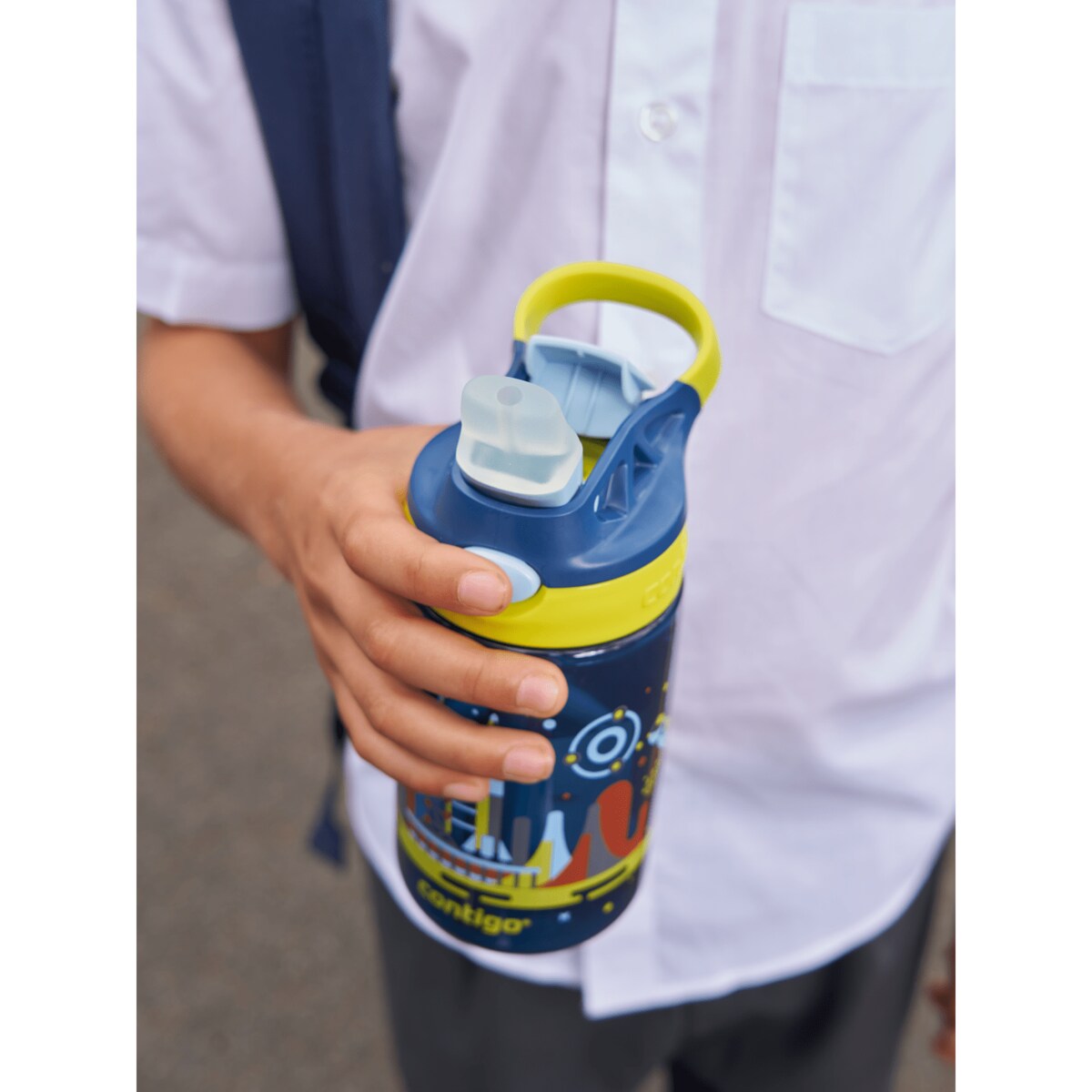 Bidon dla dzieci/ Kubek dla dzieci Contigo Gizmo Flip 414ml - Nautical Space