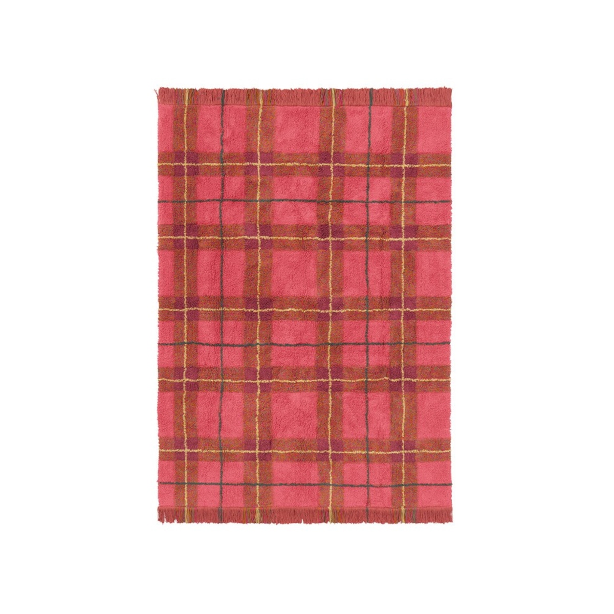 Dywan Tartan 140×190 cm Wouf Wouf – Vintage Red, Lorena Canals