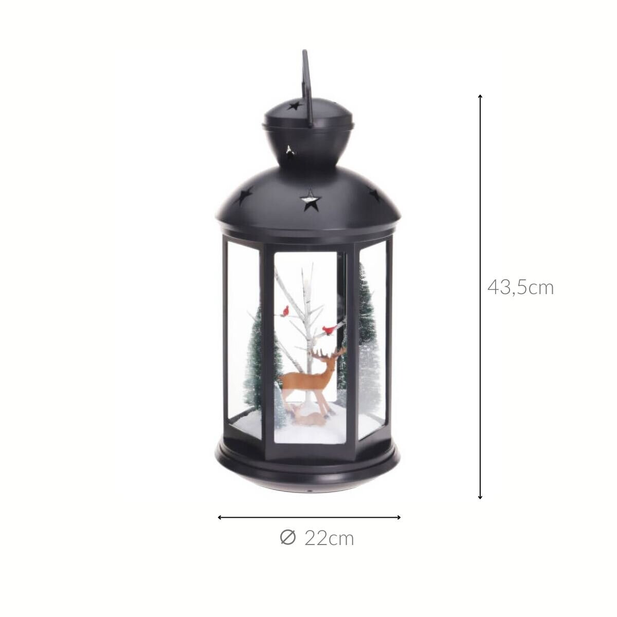 Lampion ze scenką śwąteczną, 43 cm