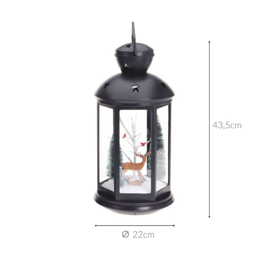 Lampion ze scenką śwąteczną, 43 cm