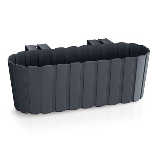 Skrzynka Balkonowa Donica Ogrodowa 38,3 Cm Do Powieszenia Antracytowa