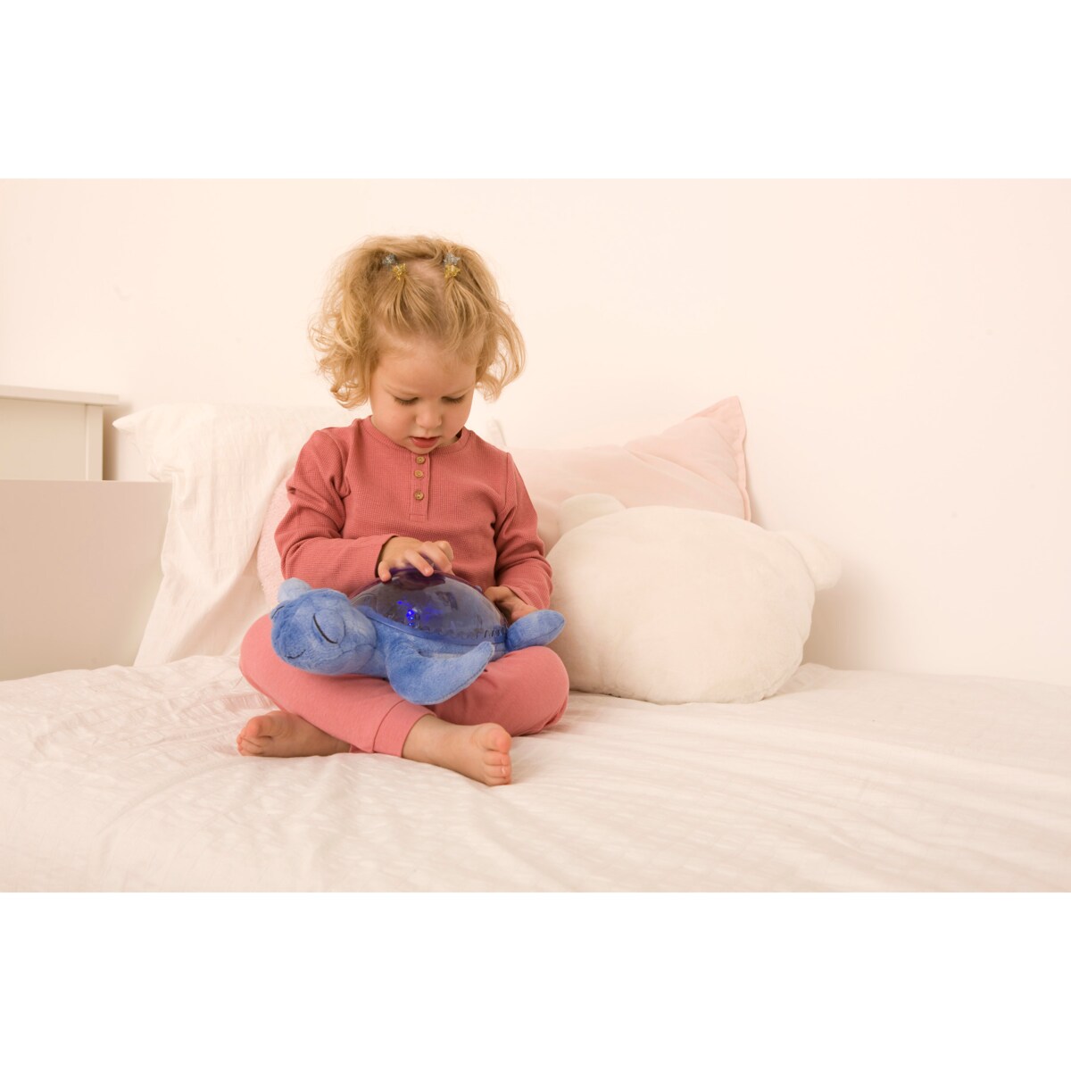 Projektor z pozytywką - Żółw podwodny fioletowy ECO - Cloud b® Tranquil Turtle™