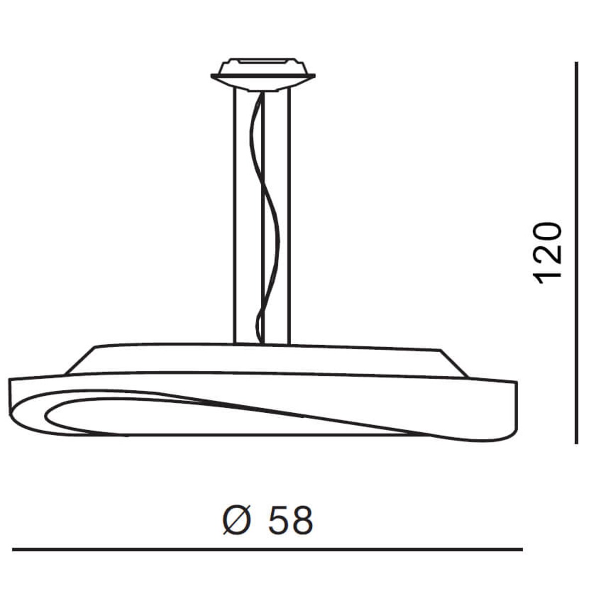 Wisząca lampa nowoczesna Circulo jadalniany żyrandol biały