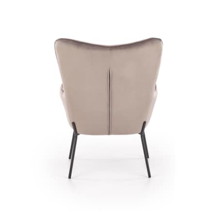 FOTEL TAPICEROWANY Cabres szary/czarny Z PODŁOKIETNIKAMI