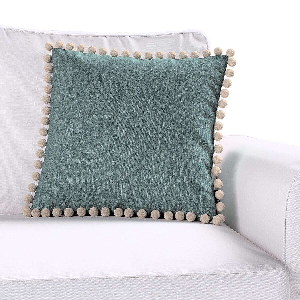 Poszewka Wera na poduszkę 45x45 szary błękit szenil