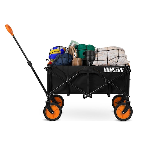 Wózek ogrodowy transportowy skladany Humberg 90 kg + siatka zabezpieczająca