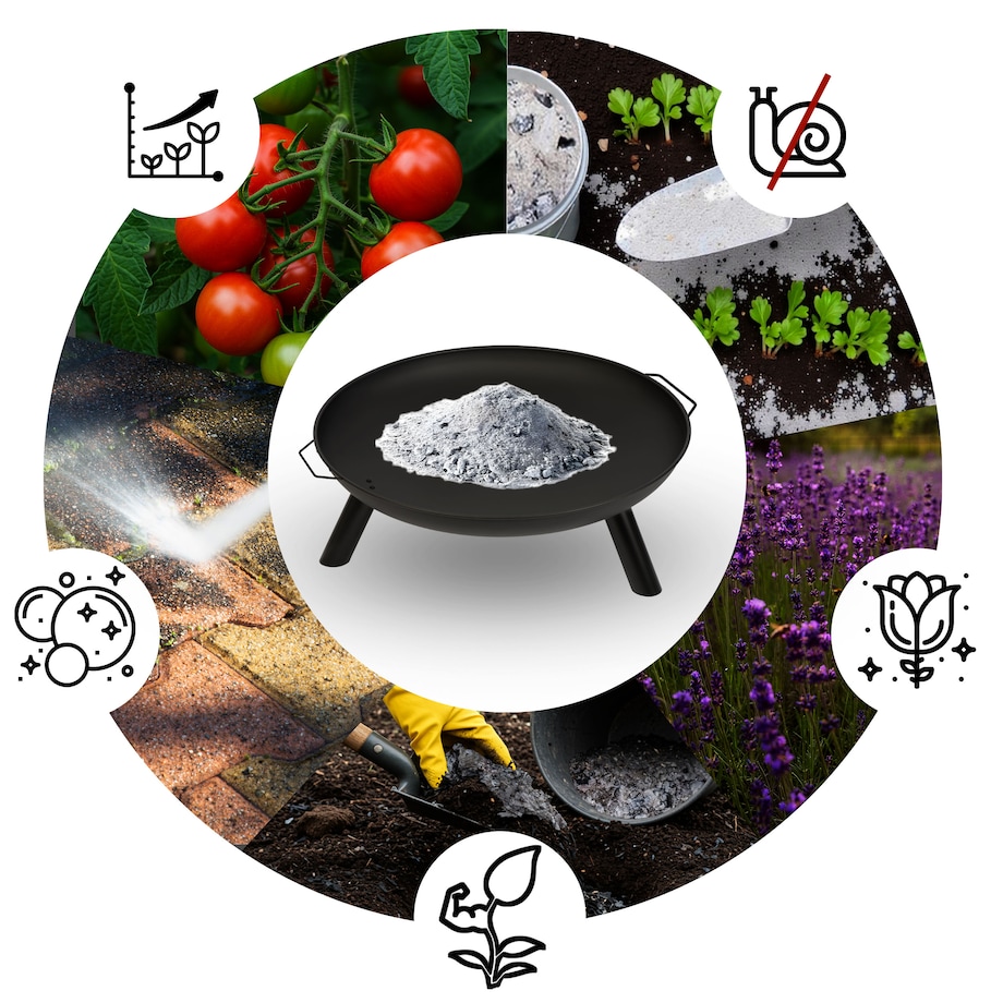 Palenisko ogrodowe z rusztem uchwytami na ognisko grill 60cm Berdsen