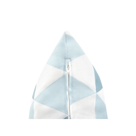 2 poduszki ogrodowe w trójkąty 40 x 70 cm niebiesko-białe TRIFOS