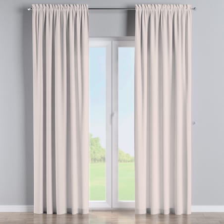 Zasłona na kanale z grzywką 1 szt. 130x245 ecru