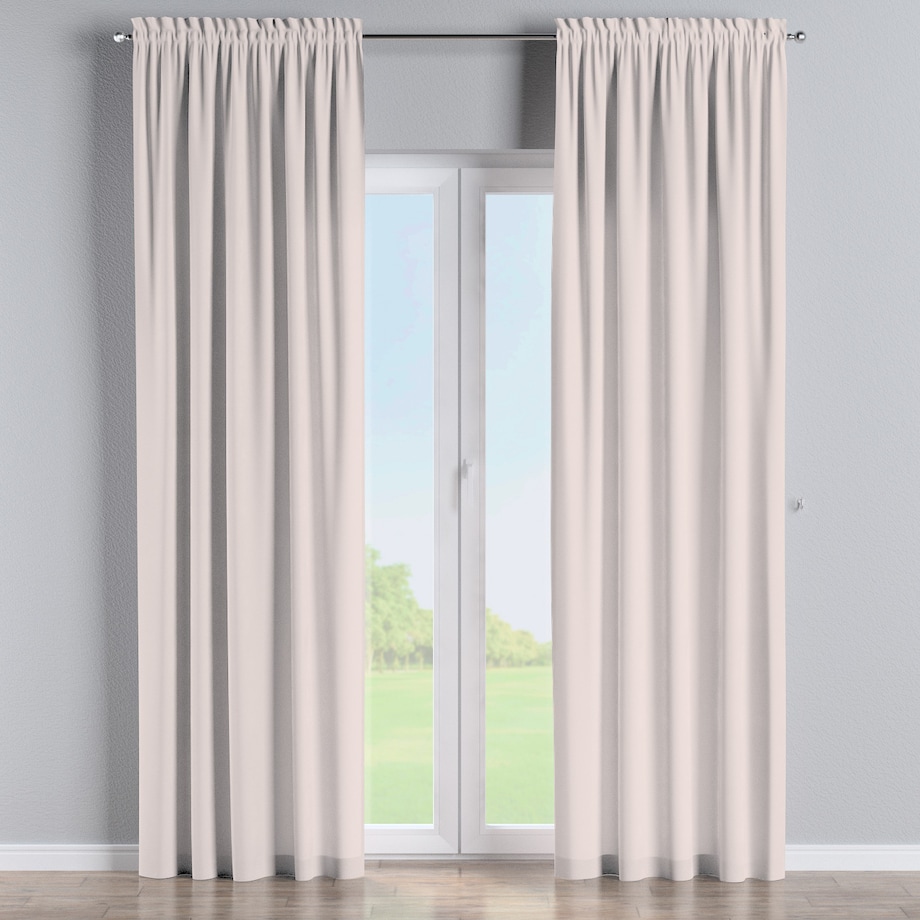 Zasłona na kanale z grzywką 1 szt. 130x245 ecru