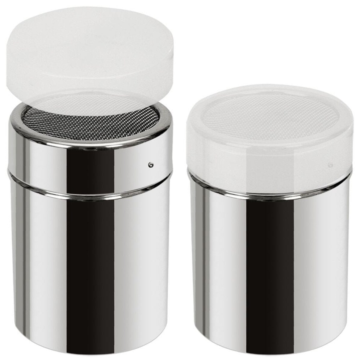 Pojemnik z Sitkiem do Kawy Cynamonu Cukru Pudru Cukiernica z Pokrywką 300 ml