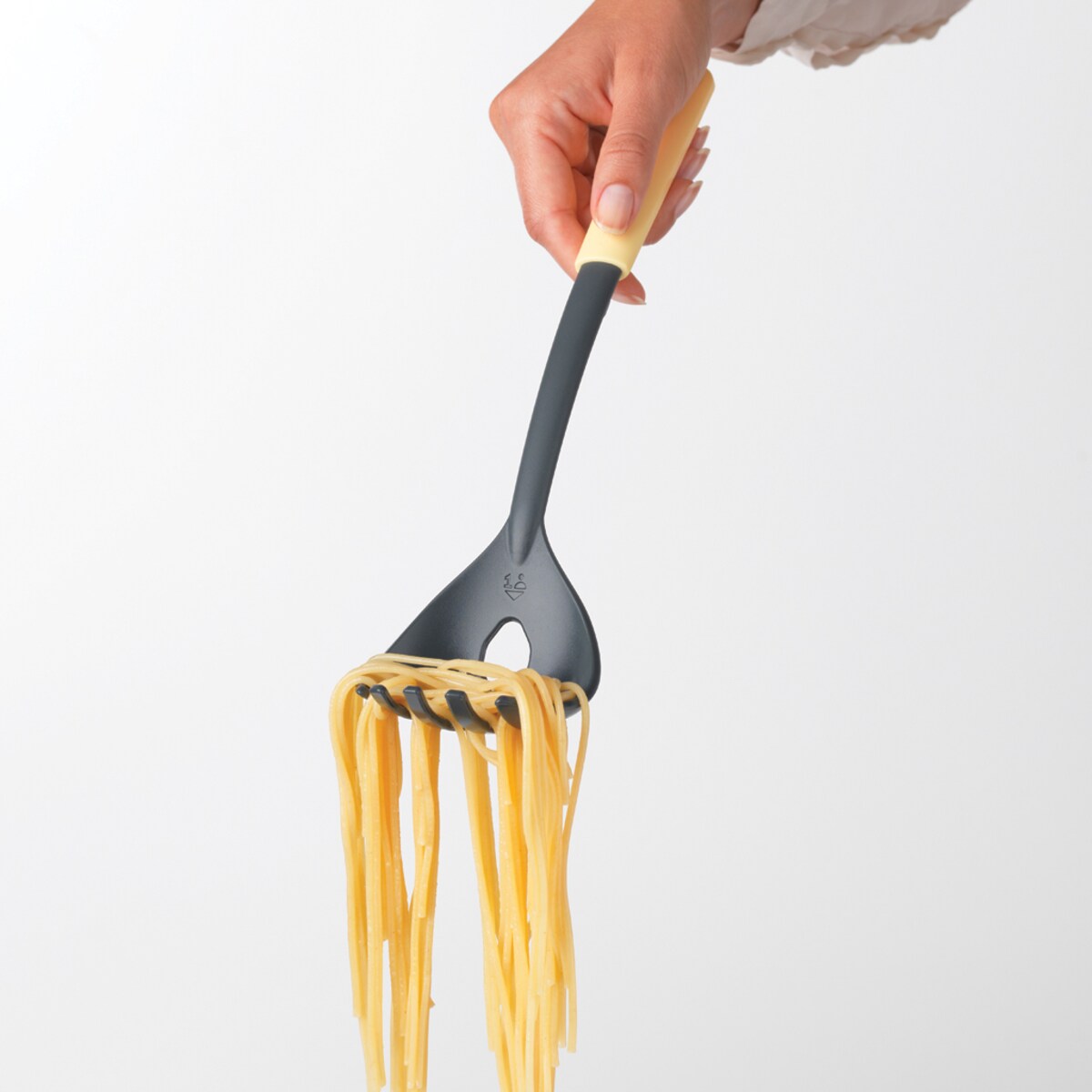 Łyżka do spaghetti z miarką Tasty+ waniliowa 122705