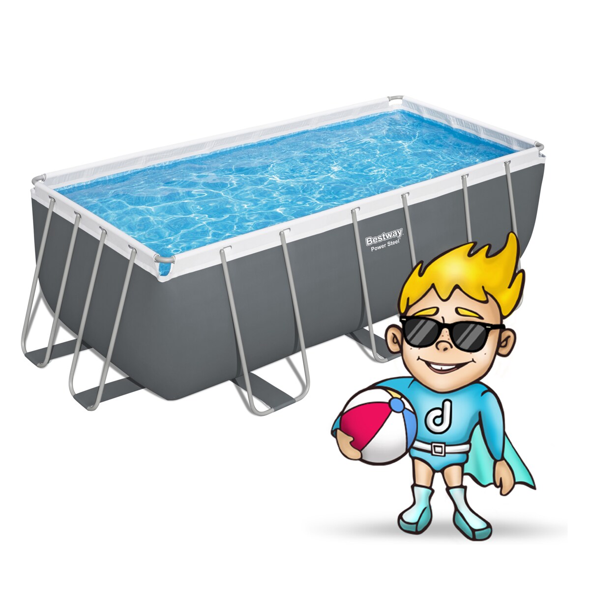 Basen stelażowy prostokątny Bestway 412 x 201 cm