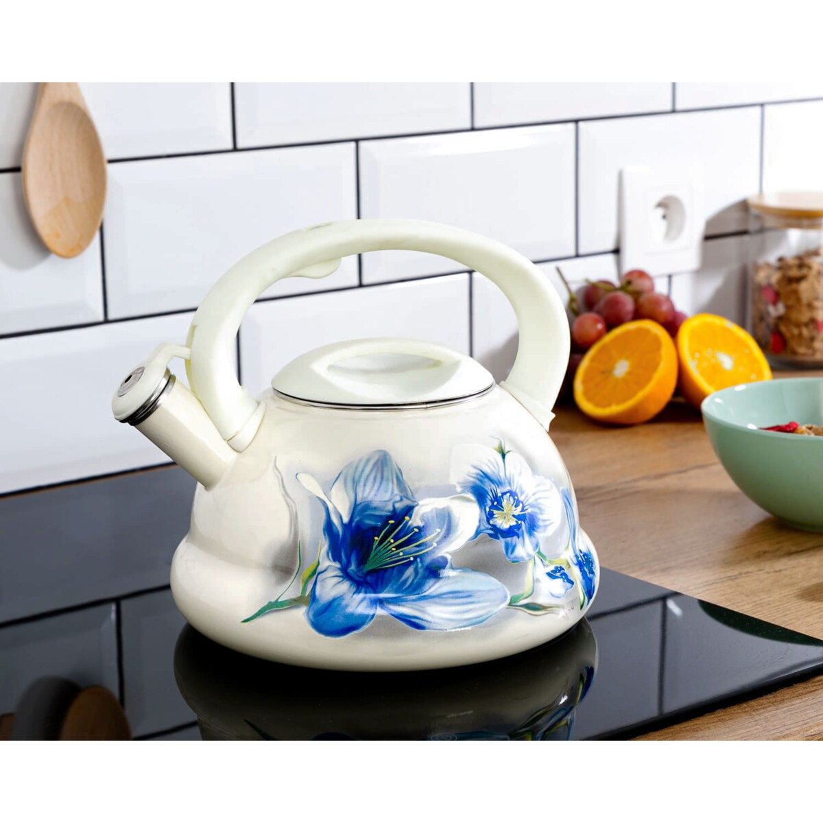 Czajnik emaliowany 3.0L ZILNER blue poppy