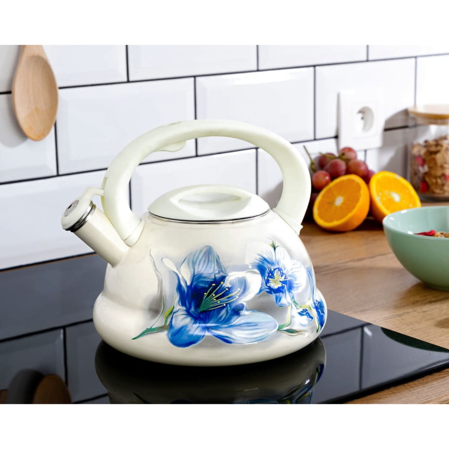 Czajnik emaliowany 3.0L ZILNER blue poppy
